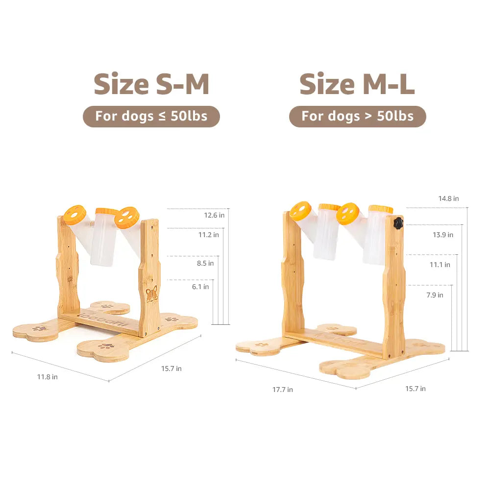 3-Bottle Dog Puzzle Toy Feeder
